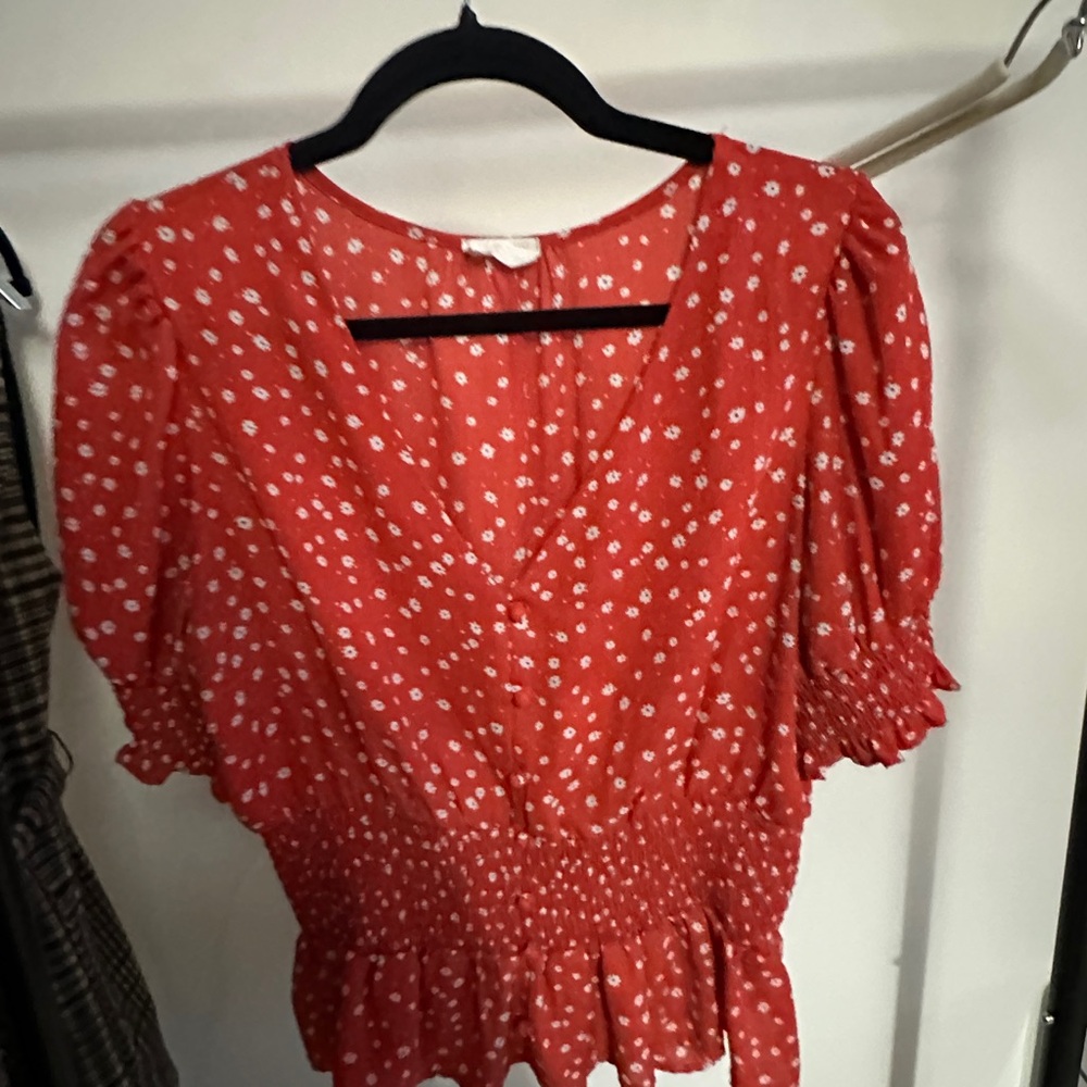 Sienna Sky Red Floral Blouse